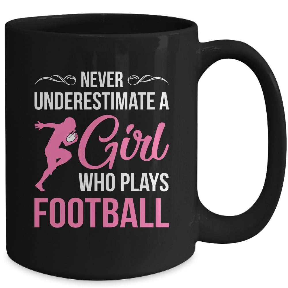 Funny Football Art For Girls Youth Teens Football Player Mug | siriusteestore