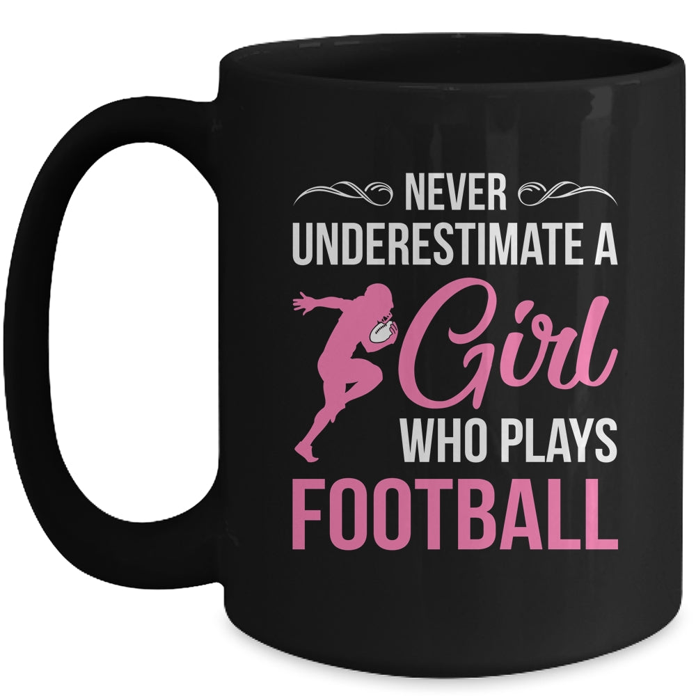 Funny Football Art For Girls Youth Teens Football Player Mug | siriusteestore