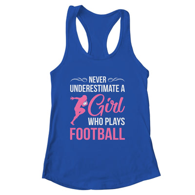 Funny Football Art For Girls Youth Teens Football Player Shirt & Tank Top | siriusteestore