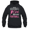 Funny Football Art For Girls Youth Teens Football Player Shirt & Tank Top | siriusteestore