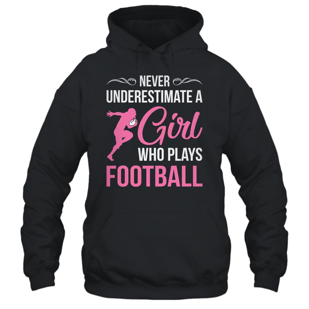 Funny Football Art For Girls Youth Teens Football Player Shirt & Tank Top | siriusteestore