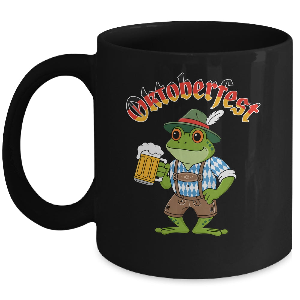Funny Frog Oktoberfest German Drinking Festival Men Women Mug | siriusteestore