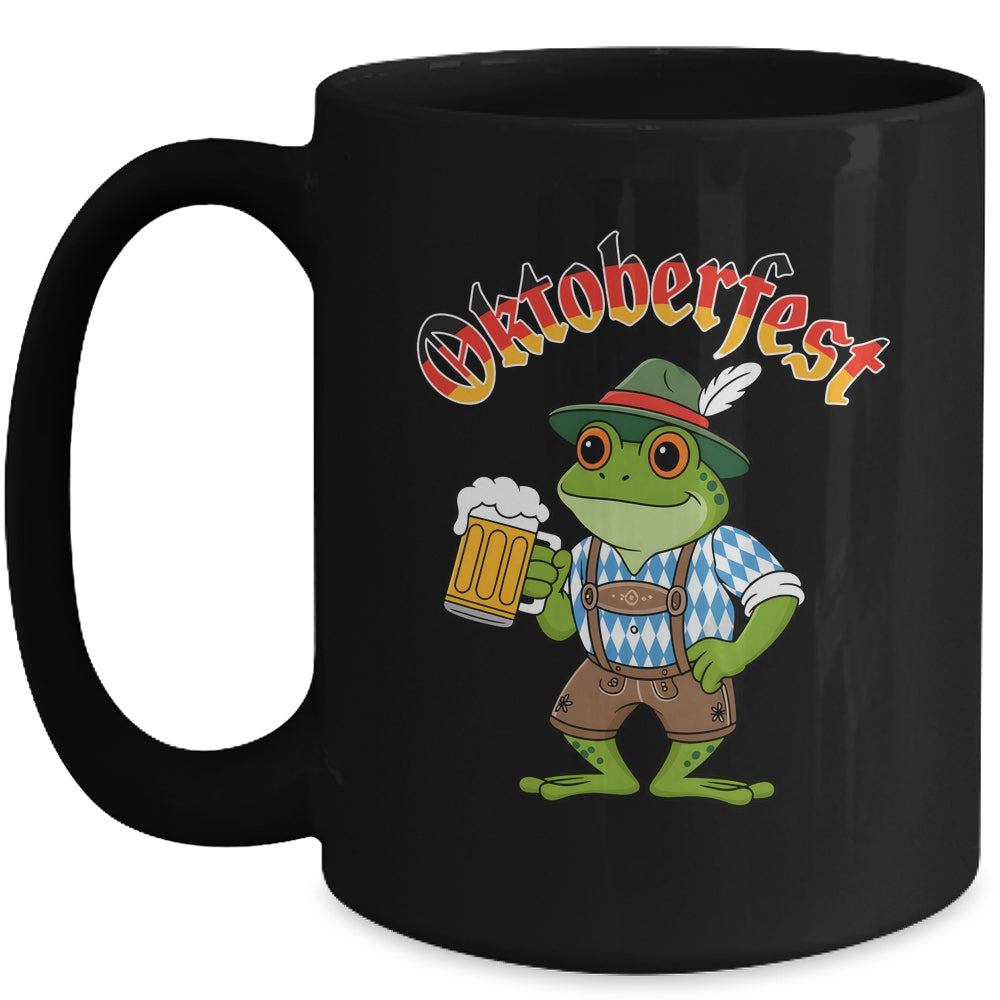 Funny Frog Oktoberfest German Drinking Festival Men Women Mug | siriusteestore