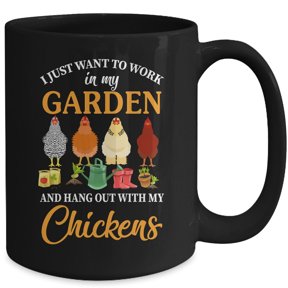 Funny Garden Chickens For Design Men Women Love Gardening Mug | siriusteestore