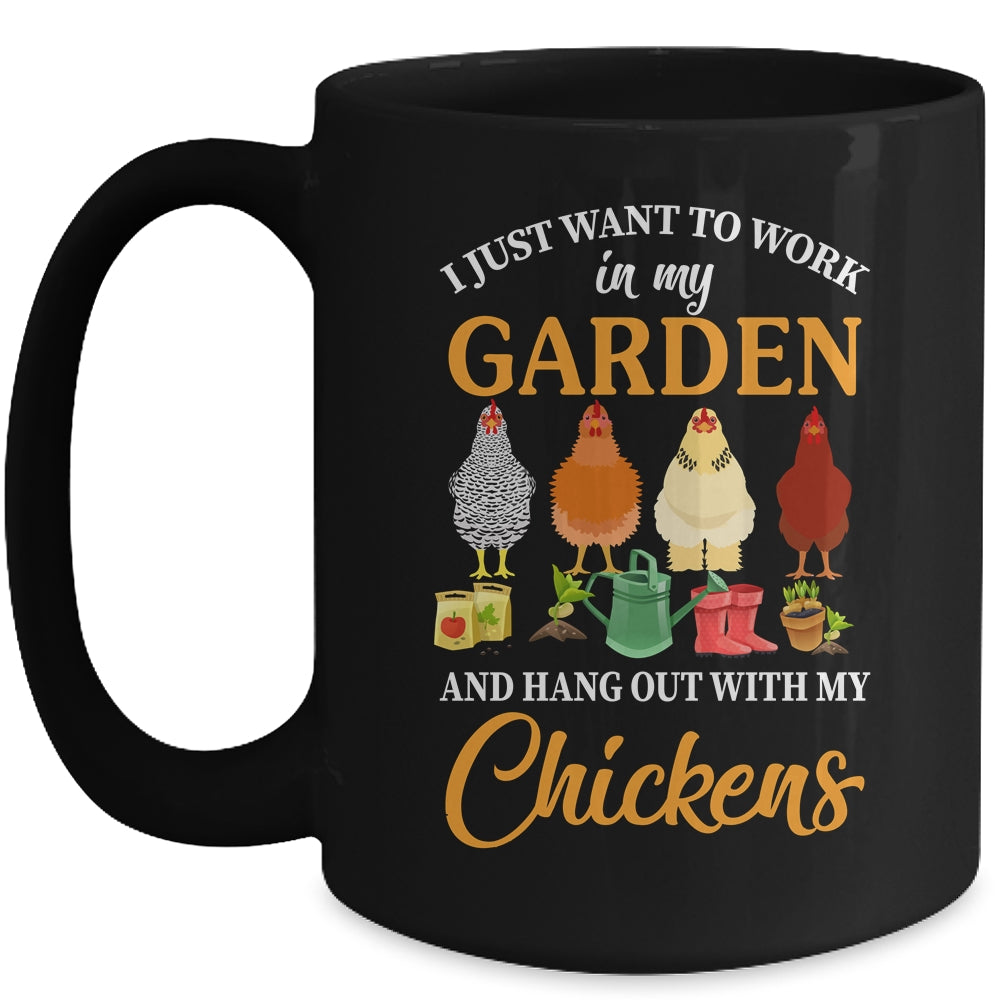 Funny Garden Chickens For Design Men Women Love Gardening Mug | siriusteestore