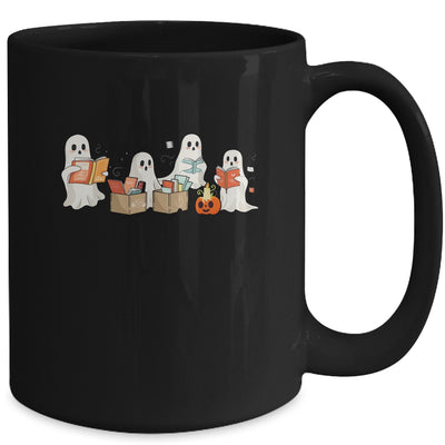 Funny Ghost Book Reading Halloween Books Lover Teacher Kids Mug | siriusteestore