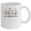 Funny Ghost Cows Halloween Animals Cow Lover Spooky Season Mug | siriusteestore