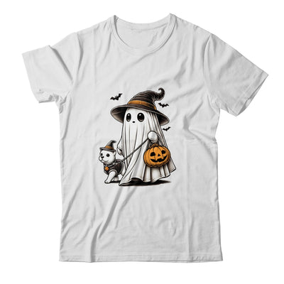 Funny Ghost Walking Dog Spooky Season Halloween Costume Shirt & Sweatshirt | siriusteestore