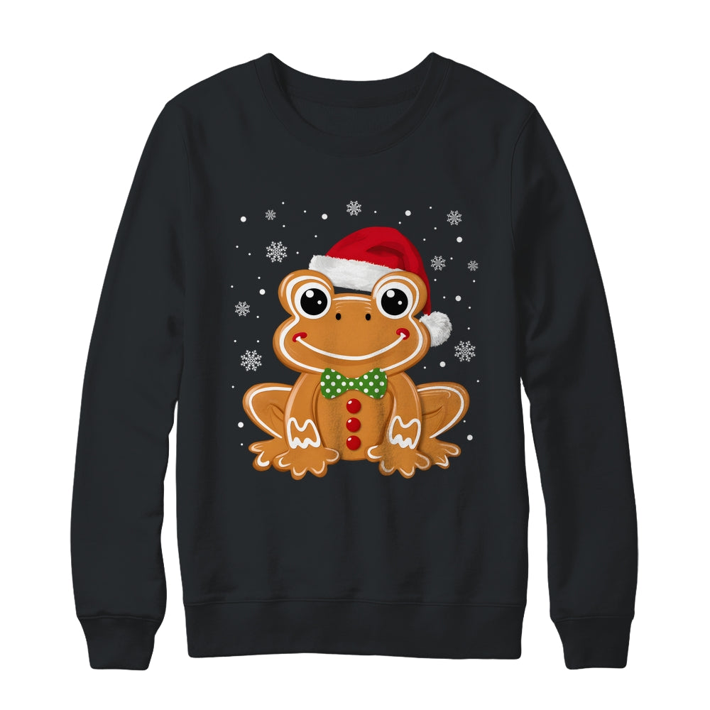 Funny Gingerbread Man Frog Christmas Womens Mens Kids Shirt & Sweatshirt | siriusteestore