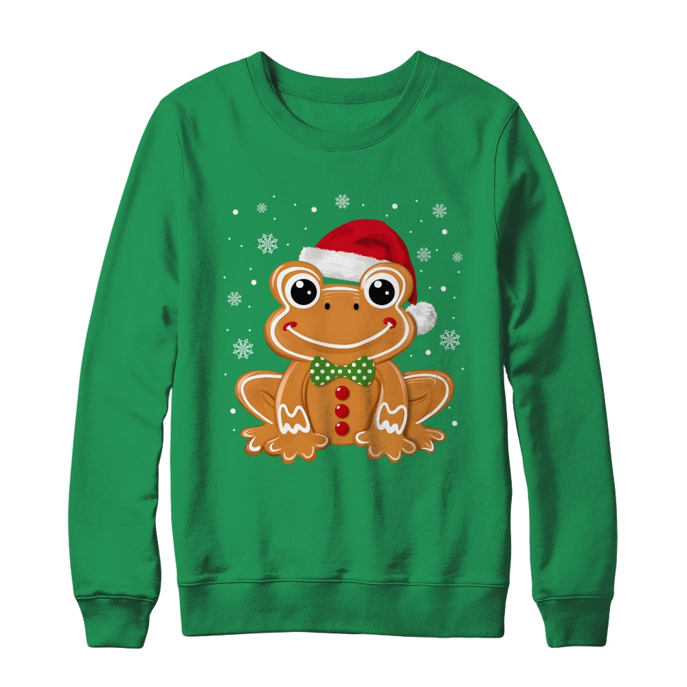 Funny Gingerbread Man Frog Christmas Womens Mens Kids Shirt & Sweatshirt | siriusteestore