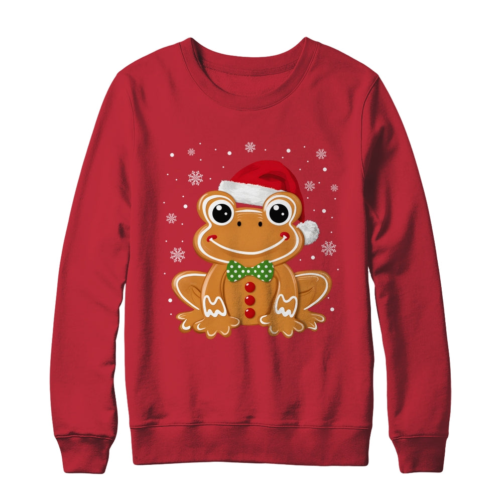Funny Gingerbread Man Frog Christmas Womens Mens Kids Shirt & Sweatshirt | siriusteestore