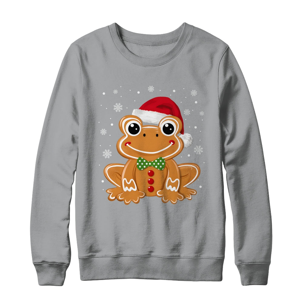 Funny Gingerbread Man Frog Christmas Womens Mens Kids Shirt & Sweatshirt | siriusteestore