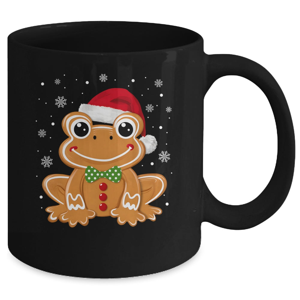 Funny Gingerbread Man Frog Christmas Womens Mens Kids Mug | siriusteestore