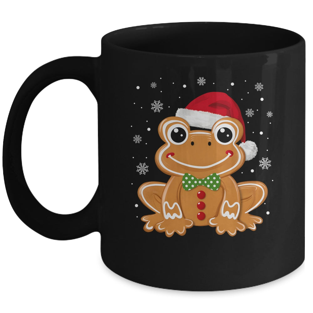 Funny Gingerbread Man Frog Christmas Womens Mens Kids Mug | siriusteestore