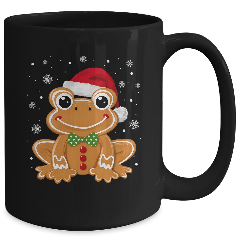 Funny Gingerbread Man Frog Christmas Womens Mens Kids Mug | siriusteestore
