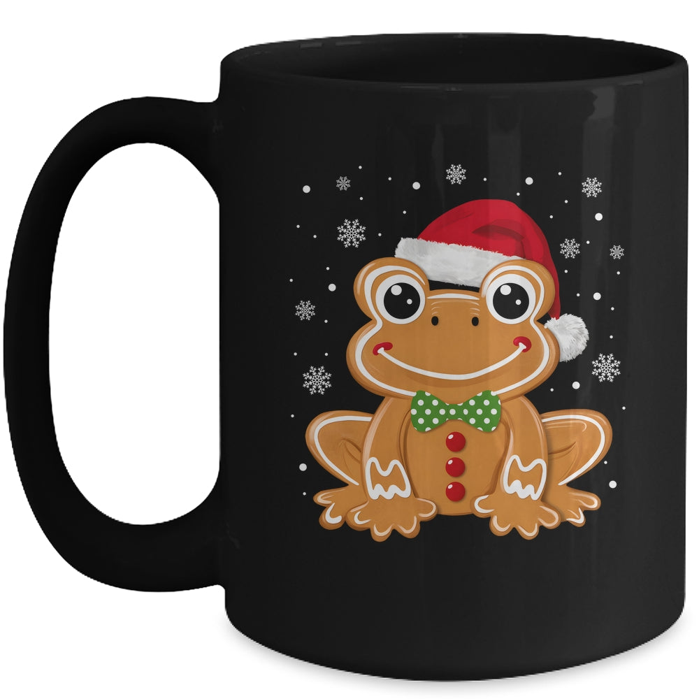 Funny Gingerbread Man Frog Christmas Womens Mens Kids Mug | siriusteestore