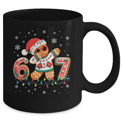 Funny Gingerbread Six Seven 67 Dabbing Christmas Boys Kids Mug | siriusteestore