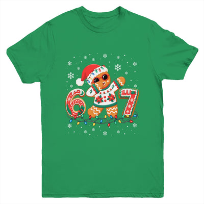 Funny Gingerbread Six Seven 67 Dabbing Christmas Boys Kids Youth Shirt | siriusteestore