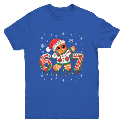 Funny Gingerbread Six Seven 67 Dabbing Christmas Boys Kids Youth Shirt | siriusteestore