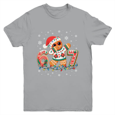 Funny Gingerbread Six Seven 67 Dabbing Christmas Boys Kids Youth Shirt | siriusteestore