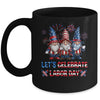 Funny Gnomes Gnomies Happy Labor Day Party American Flag Mug | siriusteestore