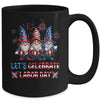 Funny Gnomes Gnomies Happy Labor Day Party American Flag Mug | siriusteestore