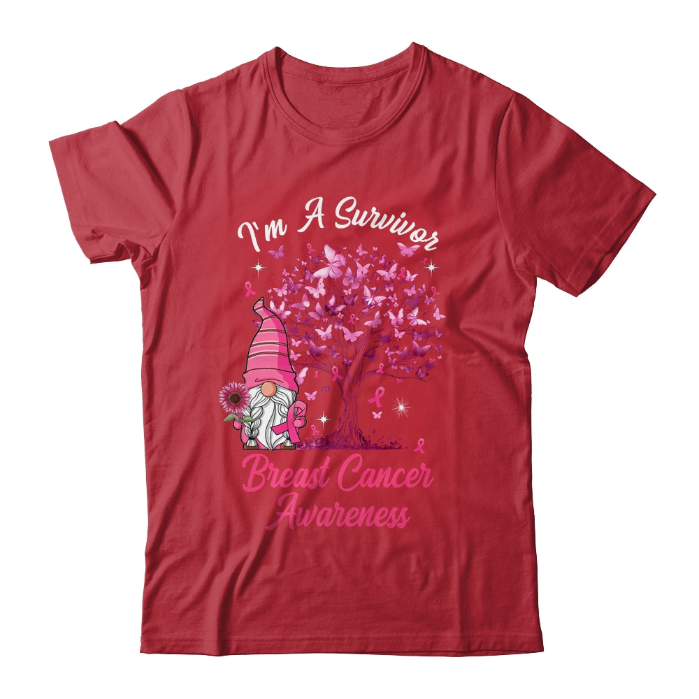 Funny Gnomes I'm A Survivor Breast Cancer Awareness Shirt & Tank Top | siriusteestore