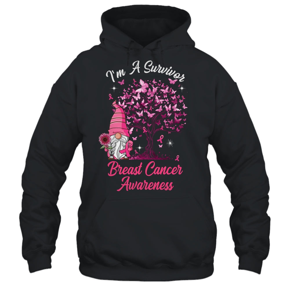 Funny Gnomes I'm A Survivor Breast Cancer Awareness Shirt & Tank Top | siriusteestore