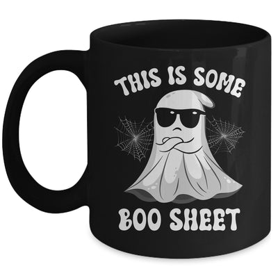 Funny Halloween Boo Ghost Costume This Is Some Boo Sheet Mug | siriusteestore
