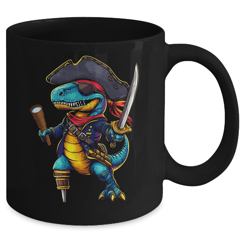 Funny Halloween Boys Kids Costume Dinosaur Trex Pirate Mug | siriusteestore