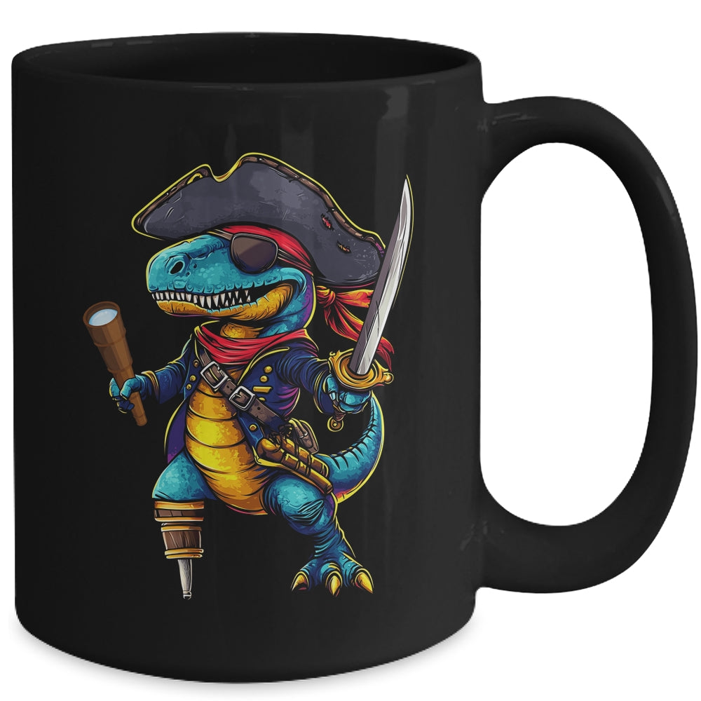 Funny Halloween Boys Kids Costume Dinosaur Trex Pirate Mug | siriusteestore