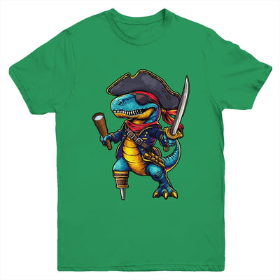 Funny Halloween Boys Kids Costume Dinosaur Trex Pirate Youth Shirt | siriusteestore