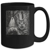 Funny Halloween Cat Selfie With Spooky Ghost Cat Lovers Mug | siriusteestore