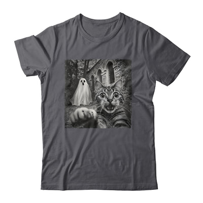 Funny Halloween Cat Selfie With Spooky Ghost Cat Lovers Shirt & Hoodie | siriusteestore