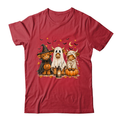 Funny Halloween Highland Cow Cute Pumpkin Spooky Season Shirt & Sweatshirt | siriusteestore