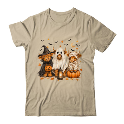 Funny Halloween Highland Cow Cute Pumpkin Spooky Season Shirt & Sweatshirt | siriusteestore