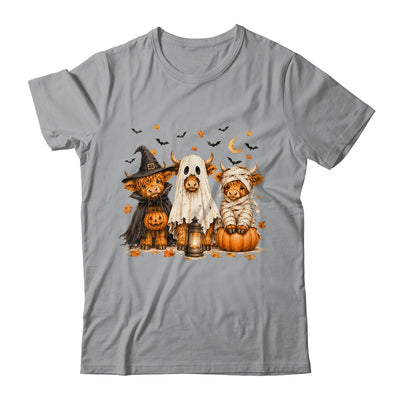 Funny Halloween Highland Cow Cute Pumpkin Spooky Season Shirt & Sweatshirt | siriusteestore