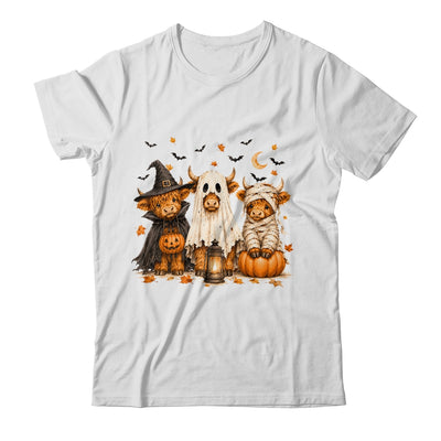 Funny Halloween Highland Cow Cute Pumpkin Spooky Season Shirt & Sweatshirt | siriusteestore
