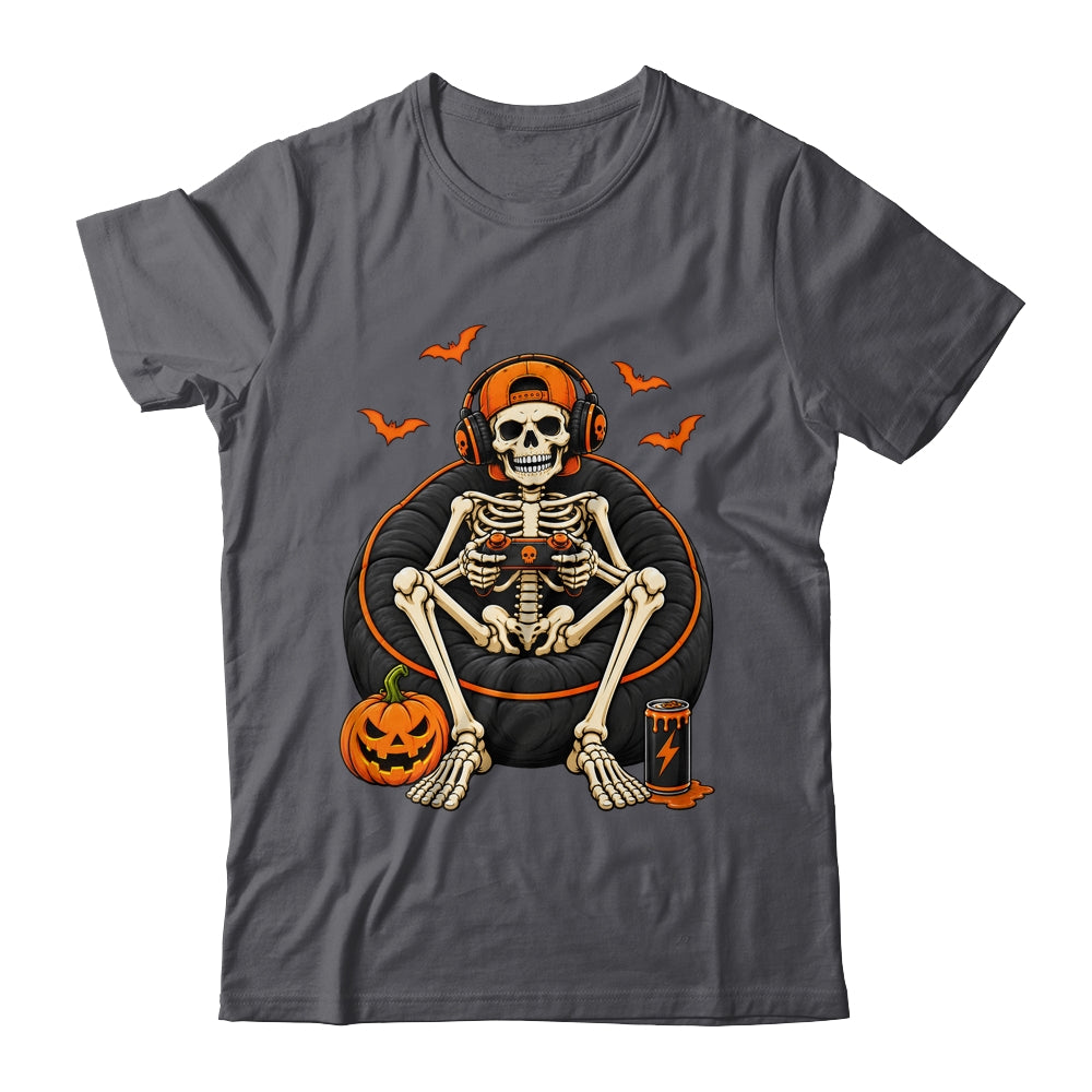 Funny Halloween Skeleton Gamer Video Gaming Mens Boys Kids Shirt & Hoodie | siriusteestore