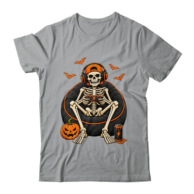 Funny Halloween Skeleton Gamer Video Gaming Mens Boys Kids Shirt & Hoodie | siriusteestore