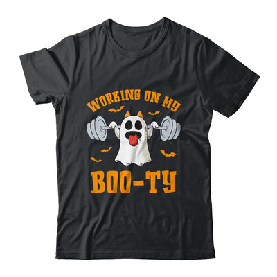 Funny Halloween Workout Gym Working On My Booty Men Women Shirt & Tank Top | siriusteestore