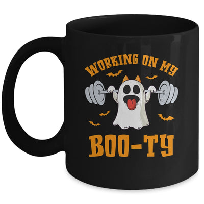 Funny Halloween Workout Gym Working On My Booty Men Women Mug | siriusteestore