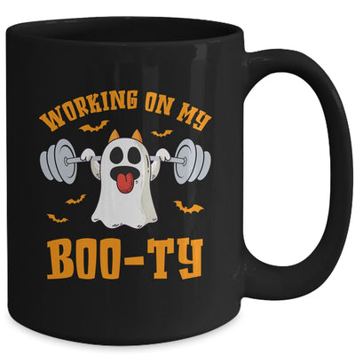 Funny Halloween Workout Gym Working On My Booty Men Women Mug | siriusteestore