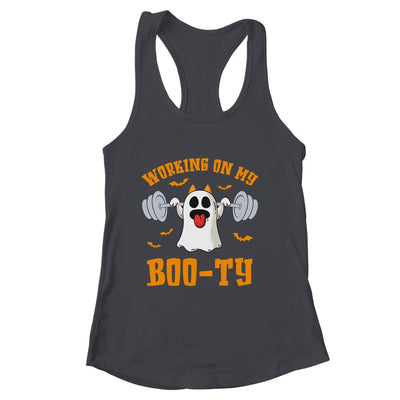 Funny Halloween Workout Gym Working On My Booty Men Women Shirt & Tank Top | siriusteestore