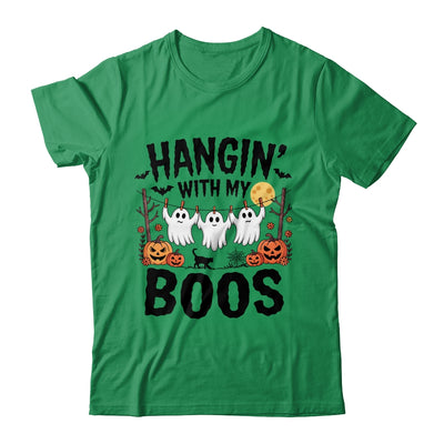Funny Hangin' With My Boos Ghosts Halloween Pumpkin Bat Shirt & Sweatshirt | siriusteestore