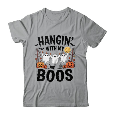 Funny Hangin' With My Boos Ghosts Halloween Pumpkin Bat Shirt & Sweatshirt | siriusteestore