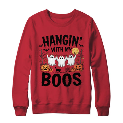 Funny Hangin' With My Boos Ghosts Halloween Pumpkin Bat Shirt & Sweatshirt | siriusteestore