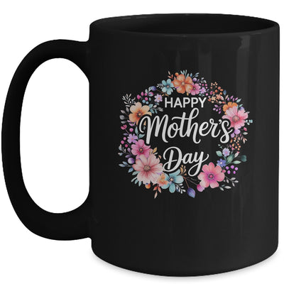 Funny Happy Mothers Day Cute Floral Flower Mom Grandma Women Mug | siriusteestore