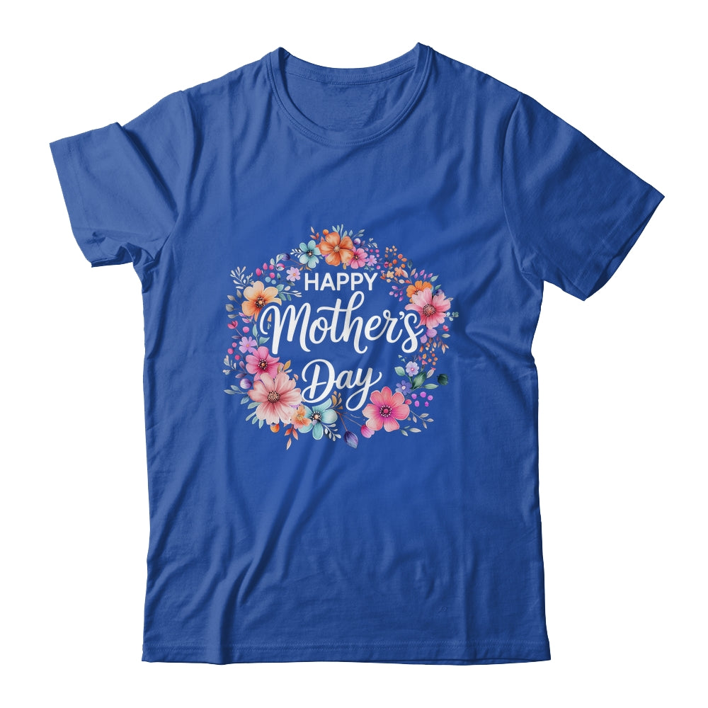 Funny Happy Mothers Day Cute Floral Flower Mom Grandma Women Shirt & Tank Top | siriusteestore