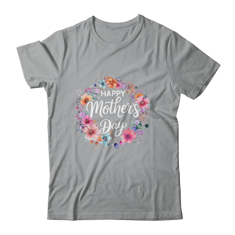 Funny Happy Mothers Day Cute Floral Flower Mom Grandma Women Shirt & Tank Top | siriusteestore